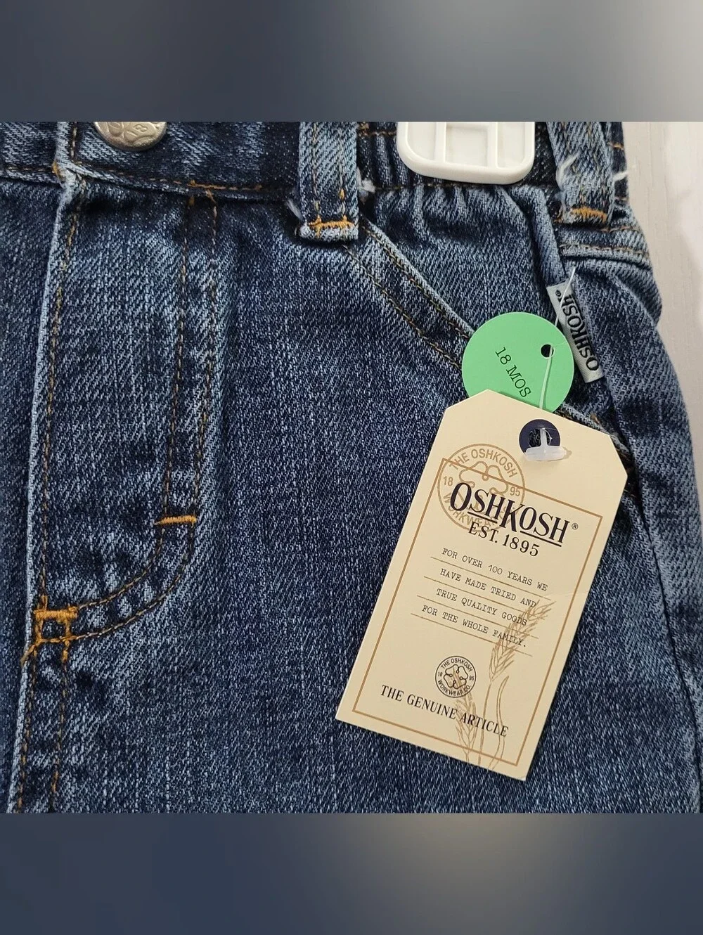 HTF NWT OshKosh 18 months Jeans Y2K